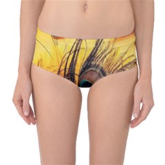 Sunset Illustration Water Night Sun Landscape Grass Clouds Painting Digital Art Drawing Mid-waist Bikini Bottoms by Cemarart