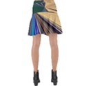 Blue Hexagon Pattern Wrap Front Skirt View2