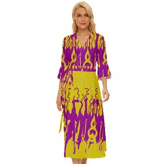 Yellow And Purple In Harmony Midsummer Wrap Dress by pepitasart