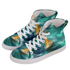 Dolphin Sea Ocean Men s Hi-top Skate Sneakers by Cemarart