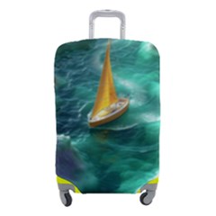 Dolphins Sea Ocean Water Luggage Cover (small) by Cemarart