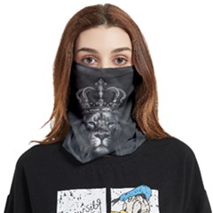 Lion King Of The Jungle Nature Face Covering Bandana (two Sides) by Cemarart