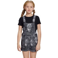 Lion King Of The Jungle Nature Kids  Short Overalls by Cemarart