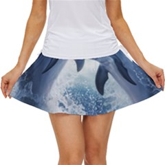 Dolphins Sea Ocean Water Women s Skort by Cemarart
