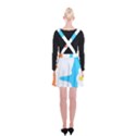 Warp Lines Colorful Multicolor Suspender Skater Skirt View2