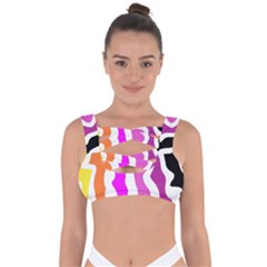 Warp Liquid Multicolor Kids Bandaged Up Bikini Top by Cemarart