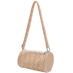 Lines Pattern Wiggly Minimal Print Mini Cylinder Bag by Cemarart