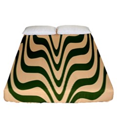 Swirl Pattern Abstract Marble Fitted Sheet (california King Size) by Cemarart