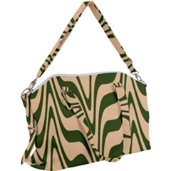 Swirl Pattern Abstract Marble Canvas Crossbody Bag by Cemarart