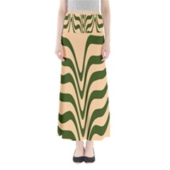 Swirl Pattern Abstract Marble Full Length Maxi Skirt by Cemarart