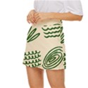 Elements Scribbles Wiggly Lines Mini Front Wrap Skirt View2