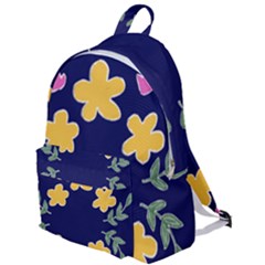 Doodle Flower Leaves Plant Design The Plain Backpack by Cemarart