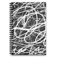 Ink Texture Colorful Blots Red 5 5  X 8 5  Notebook by Cemarart