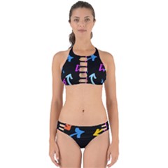 Ink Brushes Texture Grunge Perfectly Cut Out Bikini Set by Cemarart