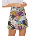 Digital Paper Scrapbooking Abstract Mini Front Wrap Skirt View3