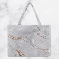 Gray Light Marble Stone Texture Background Medium Tote Bag by Cemarart