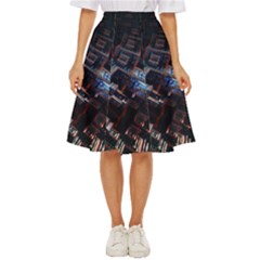 Fractal Cube 3d Art Nightmare Abstract Classic Short Skirt by Cemarart