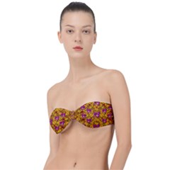 Blooming Flowers Of Orchid Paradise Classic Bandeau Bikini Top  by pepitasart