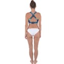Spaceship Starry Night Van Gogh Painting Cross Back Hipster Bikini Top  View2