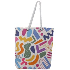 Abstract Pattern Background Full Print Rope Handle Tote (large) by Maspions