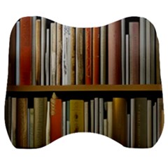 Book Nook Books Bookshelves Comfortable Cozy Literature Library Study Reading Reader Reading Nook Ro Velour Head Support Cushion by Maspions