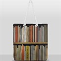 Book Nook Books Bookshelves Comfortable Cozy Literature Library Study Reading Reader Reading Nook Ro Full Print Rope Handle Tote (Large) View1
