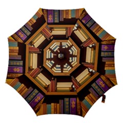 Book Nook Books Bookshelves Comfortable Cozy Literature Library Study Reading Room Fiction Entertain Hook Handle Umbrellas (small) by Maspions