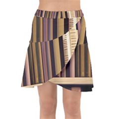 Books Bookshelves Office Fantasy Background Artwork Book Cover Apothecary Book Nook Literature Libra Wrap Front Skirt by Grandong
