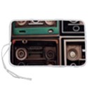 Retro Electronics Old Antiques Texture Wallpaper Vintage Cassette Tapes Retrospective Pen Storage Case (M) View1