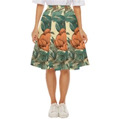 Flowers Pattern Texture Art Colorful Nature Painting Surface Vintage Classic Short Skirt by Maspions