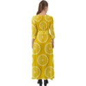 Lemon Fruits Slice Seamless Pattern Button Up Maxi Dress View2