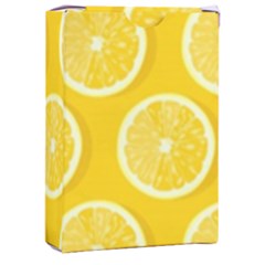 Lemon Fruits Slice Seamless Pattern Playing Cards Single Design (rectangle) With Custom Box by Apen