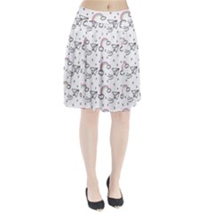Cute Art Print Pattern Pleated Skirt by Apen