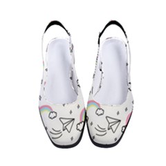 Cute Art Print Pattern Women s Classic Slingback Heels by Apen