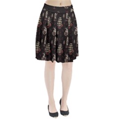 Vintage Tattoos Nautical Pleated Skirt by Apen