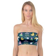 Cute Babies Toys Seamless Pattern Bandeau Top by Apen