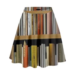 Book Nook Books Bookshelves Comfortable Cozy Literature Library Study Reading Reader Reading Nook Ro High Waist Skirt by Maspions