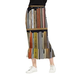 Book Nook Books Bookshelves Comfortable Cozy Literature Library Study Reading Reader Reading Nook Ro Maxi Fishtail Chiffon Skirt by Maspions