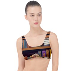 Book Nook Books Bookshelves Comfortable Cozy Literature Library Study Reading Room Fiction Entertain The Little Details Bikini Top by Maspions