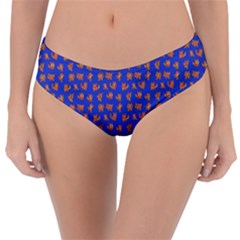 Cute Sketchy Monsters Motif Pattern Reversible Classic Bikini Bottoms by dflcprintsclothing