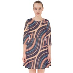 Illustration Background Metalizer Art Glass Smock Dress by Askadina