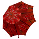 Flowers Red Hook Handle Umbrellas (Small) View2