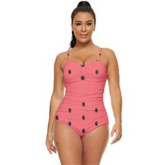 Watermelon Melon Fruit Healthy Food Meal Breakfast Lunch Juice Lemonade Summer Retro Full Coverage Swimsuit by Maspions