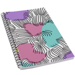 Lines Line Art Pastel Abstract Multicoloured Surfaces Art 5 5  X 8 5  Notebook by Maspions
