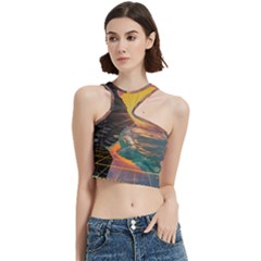 Pretty Art Nice Cut Out Top by Maspions