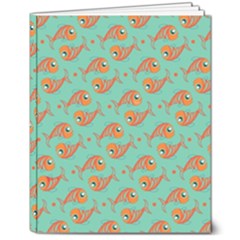Cute Fish Underwater Sea Ocean Nature Aquarium Goldfish Marine Water 8  X 10  Softcover Notebook by Bedest