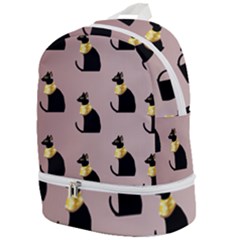 Cat Egyptian Ancient Statue Egypt Culture Animals Zip Bottom Backpack by Maspions
