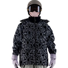 Noir Nouveau Chic Pattern Women s Zip Ski And Snowboard Waterproof Breathable Jacket by dflcprintsclothing