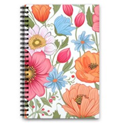 Flowers Plants Bouquets Decor Flower Decoration Garden Flower Shop Scent Romance Wallpaper Nature 5 5  X 8 5  Notebook by Maspions
