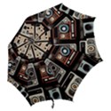 Retro Cameras Old Vintage Antique Technology Wallpaper Retrospective Hook Handle Umbrellas (Medium) View2